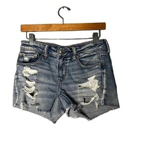 AMERICAN Eagle distressed jeans shorts Nexxt Level Stretch Size 2